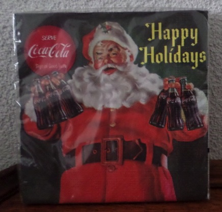 7302-5 € 3,00 coca cola servetten kerstman met 6 flesjes 20 servetten.jpeg